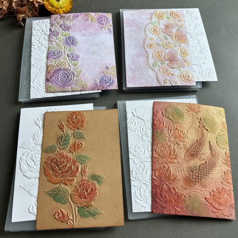 3D Printing Template - G6KF Çiçek Dokusu Kabartma Klasörü Scrapbooking