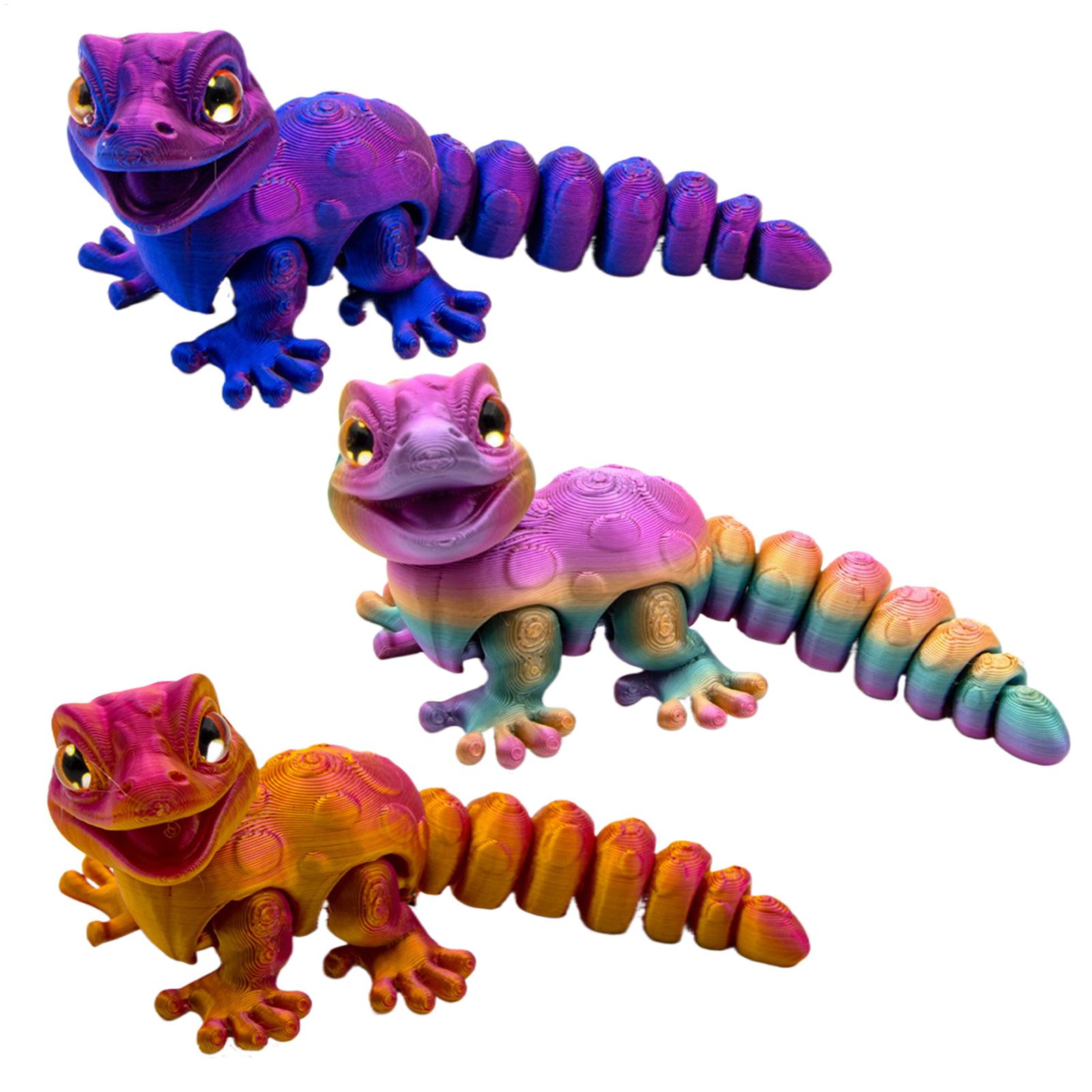 3D Printing Mockup - 3D Baskılı Gecko Figürü Kertenkele Sürüngen