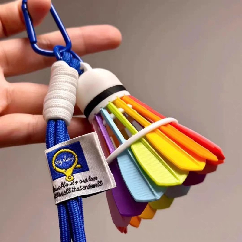 3D Printing Enthusiast - Yaratıcı 3D Baskılı Tüy Gökkuşağı Badminton
