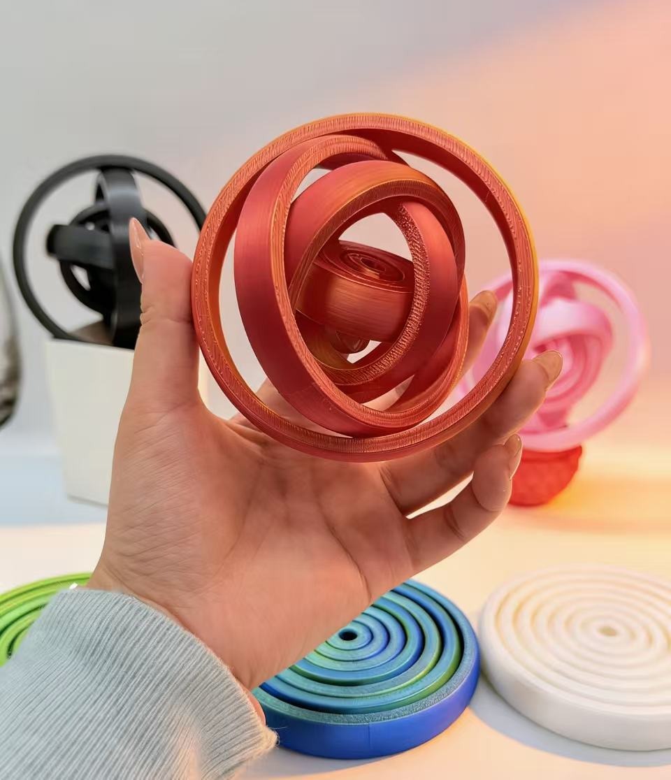3D Printing Pla - 3D Baskılı Yenilikçi Dönen Parmak Yüzüğü,