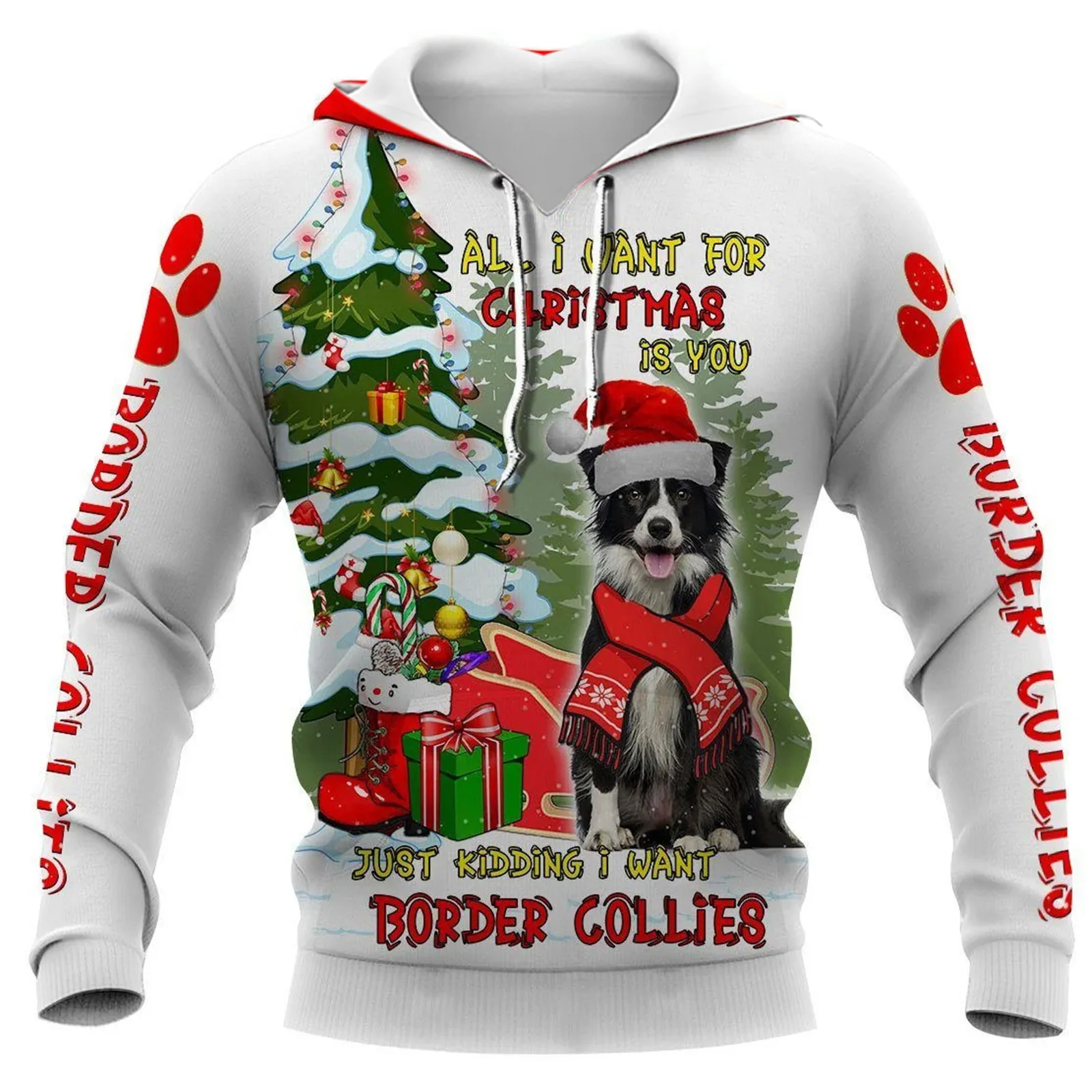 3D Printing Xmas - HX Border Collie Kapüşonlular Hayvanlar Rottweiler