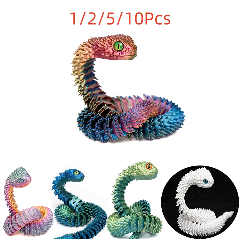 3D Printing Xmas - 1/2/5/10 Adet 30/45cm 3D Baskılı Yılan