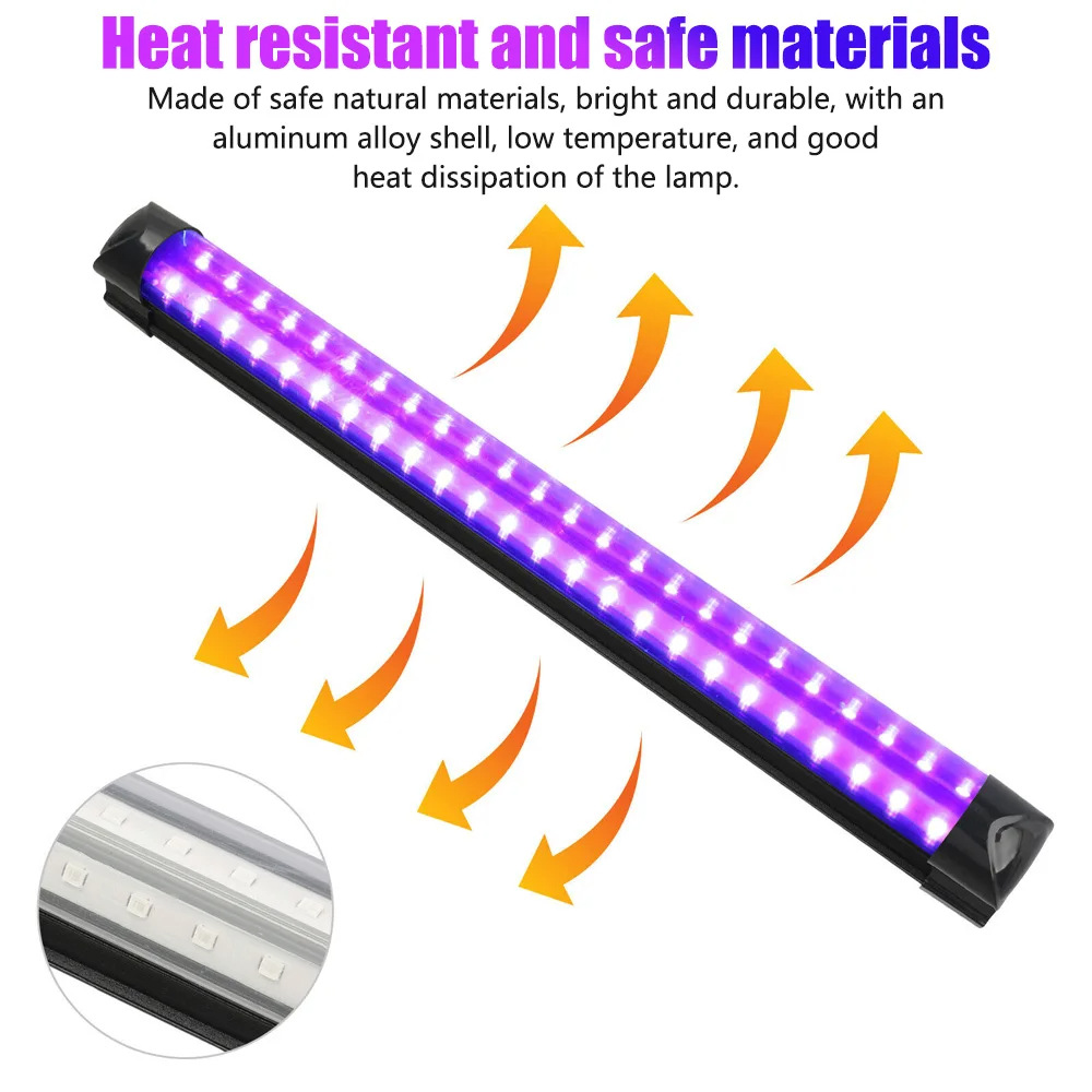 Led T5 T8Mor Işık 365nm UV Kür - 3D Printing Uv Sensitive Resin incelemesi ve fiyatı