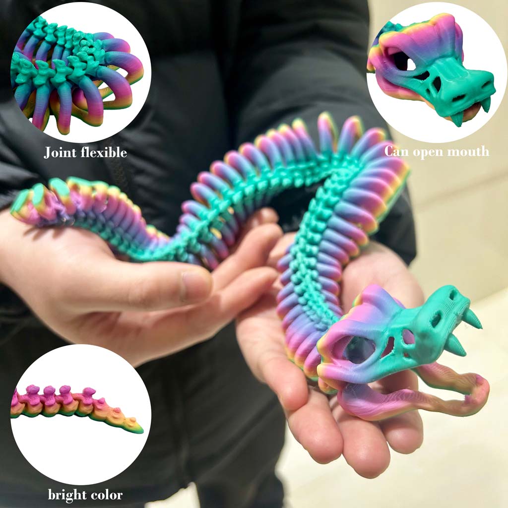 3D baskılı EKLEMLI YILAN heyke - 3D Printing Mockup incelemesi ve fiyatı