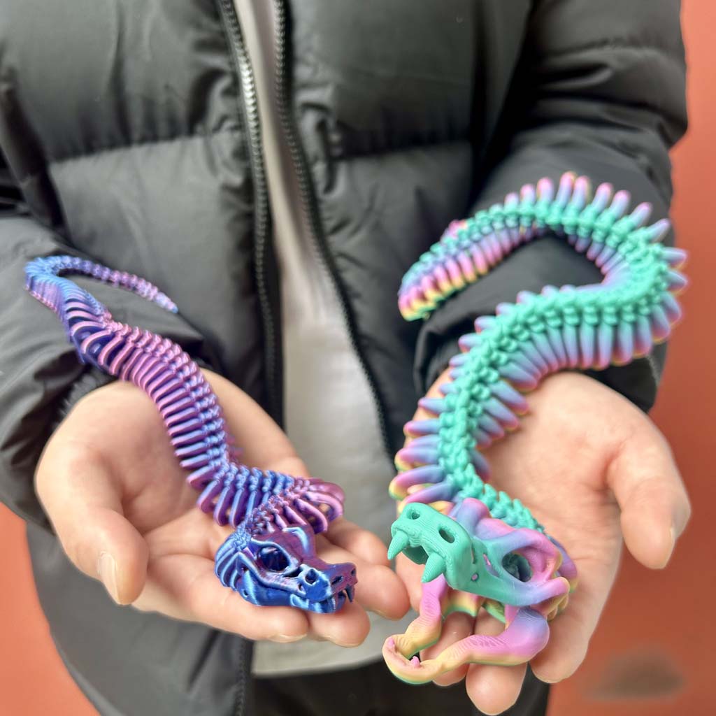 3D baskılı EKLEMLI YILAN heyke - 3D Printing Mockup incelemesi ve fiyatı