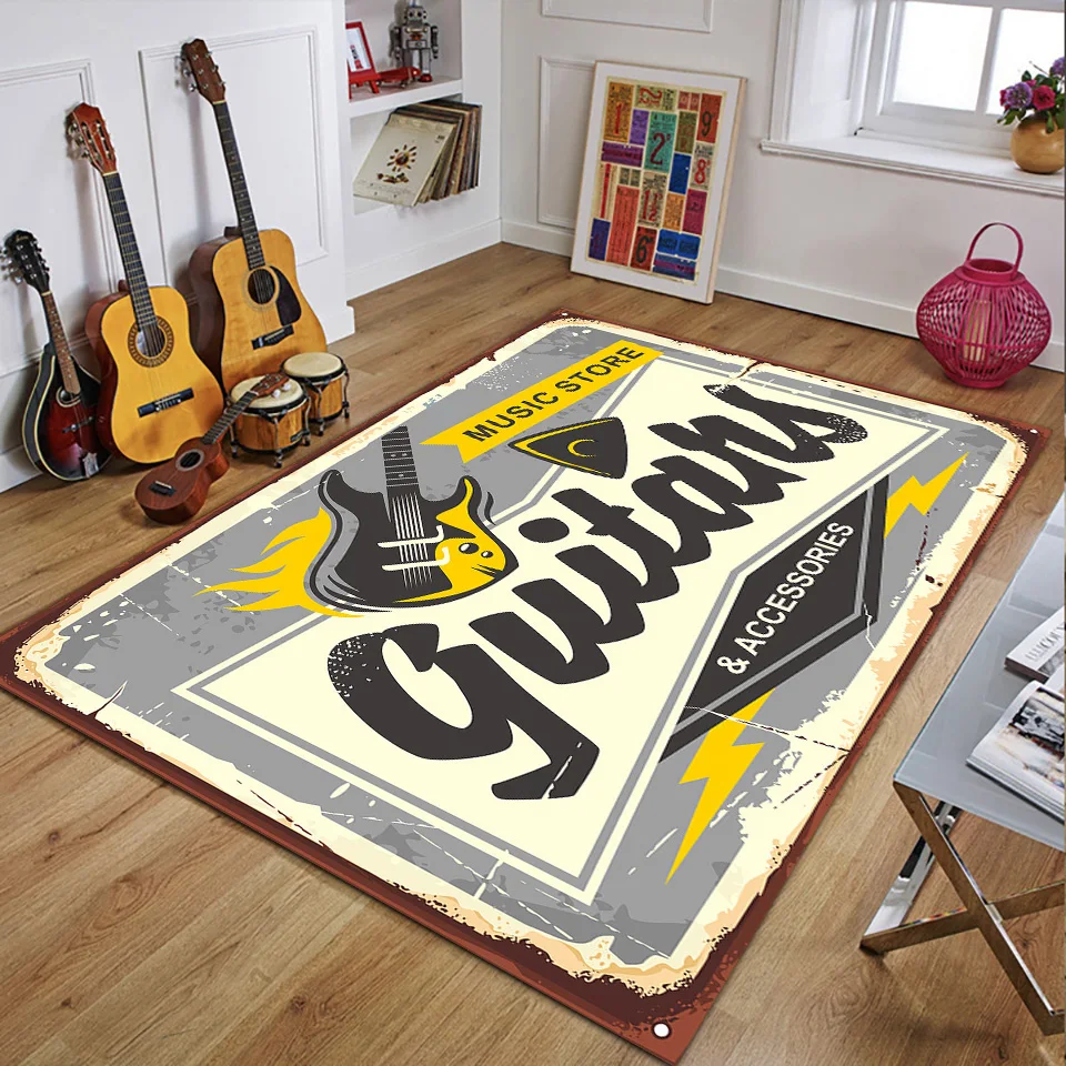 Retro Müzik Halıları Yatak Oda - 3D Printing Guitar incelemesi ve fiyatı