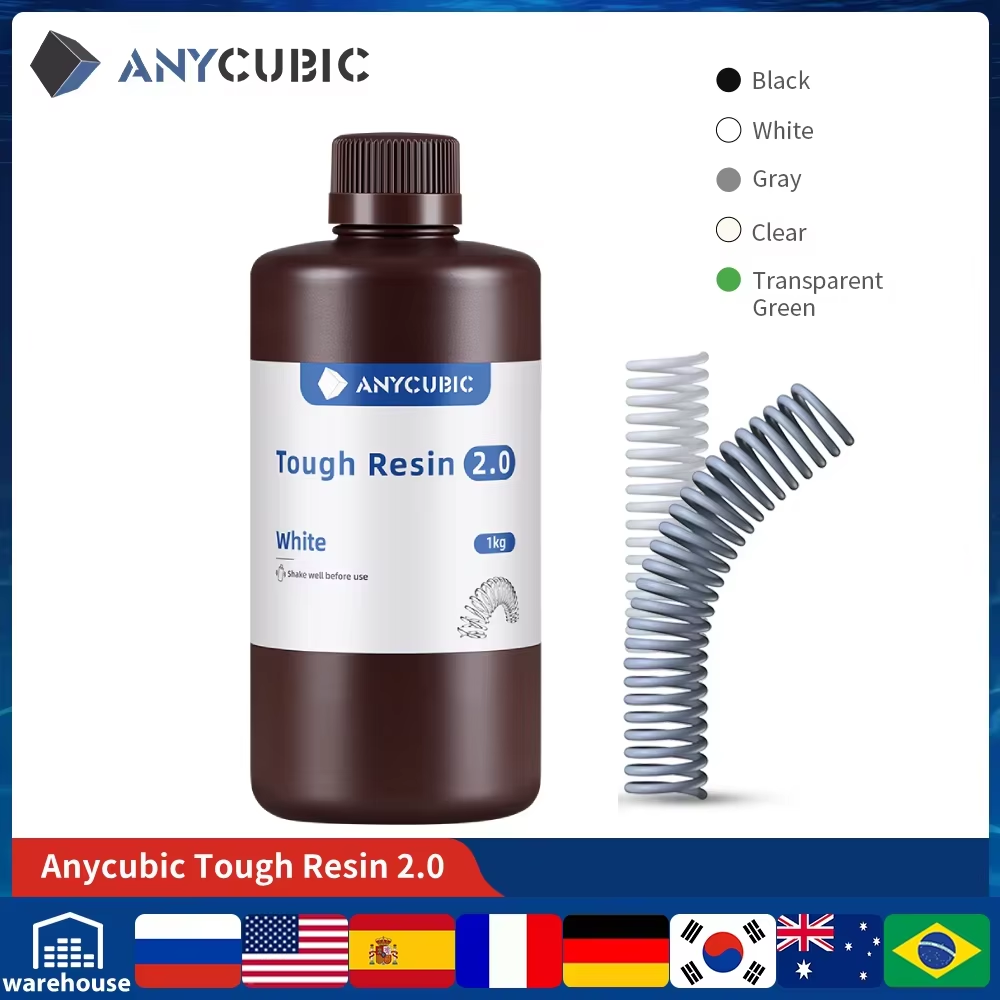 ANYCUBIC Esnek Sert Reçine 2.0 - 3D Printing Uv Sensitive Resin incelemesi ve fiyatı