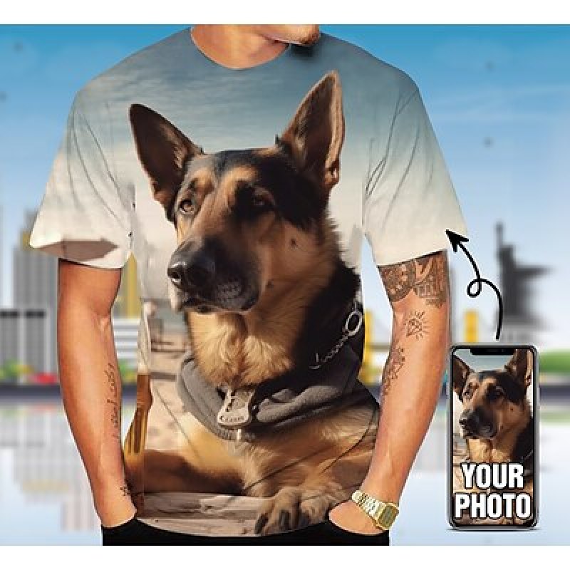 Erkekler için özel Pet T Shirt - 3D Printing Foto incelemesi ve fiyatı
