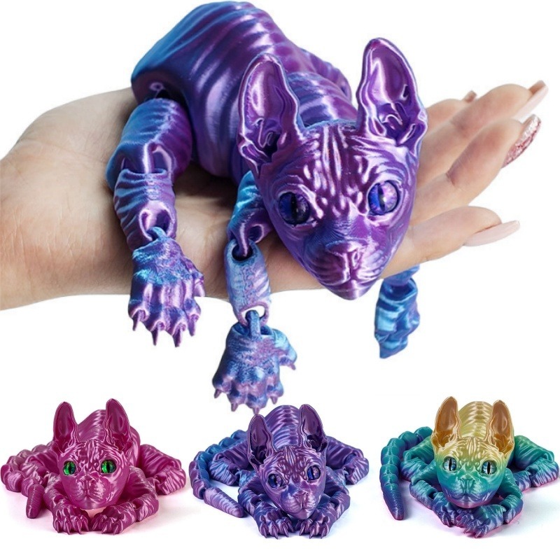 3D Baskılı Sphynx Kedi Hayvan  - 3D Printing Xmas incelemesi ve fiyatı