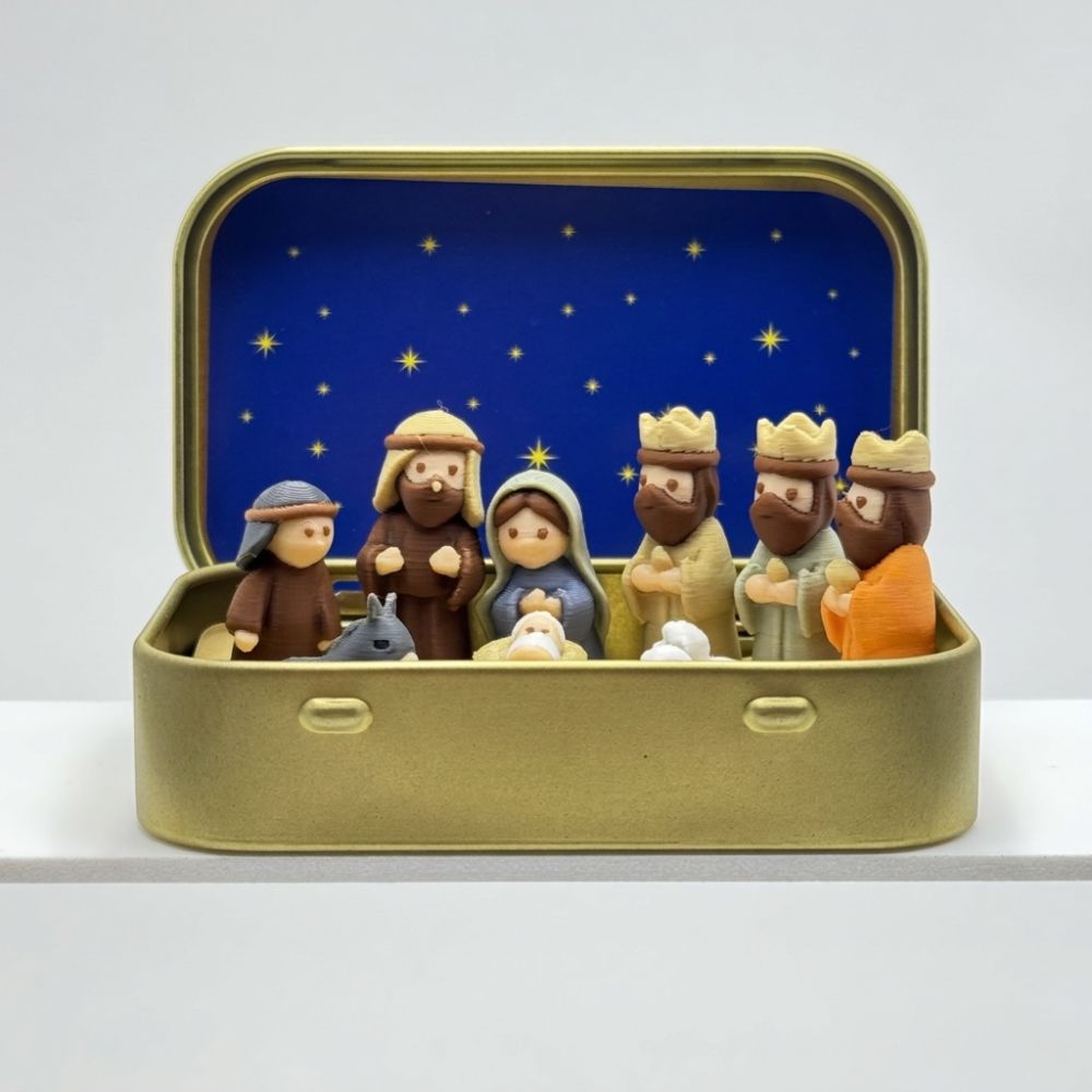 Metal Teneke Kutu Mini Noel Ye - 3D Printing Xmas incelemesi ve fiyatı